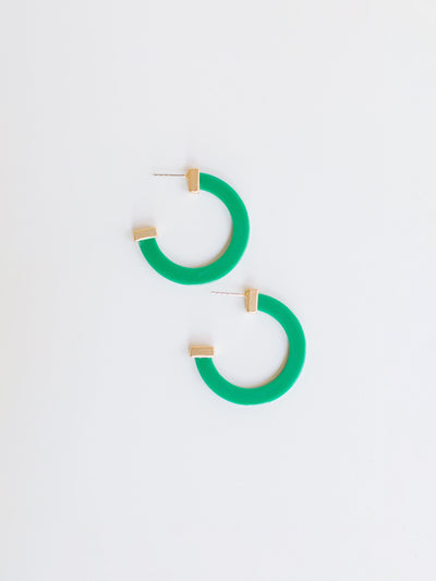 FINAL SALE - Classic Acrylic Hoops | Medium