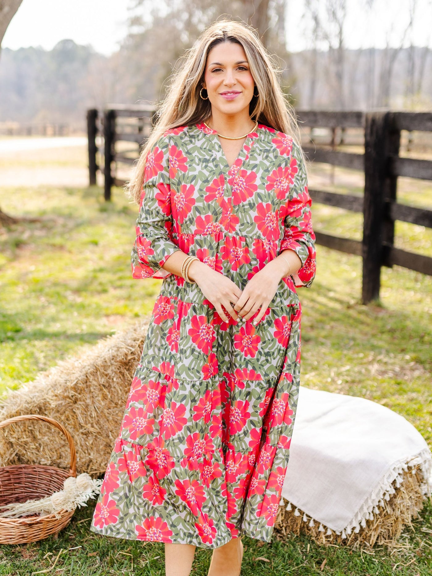 Benette Dress | Wildflower Olive