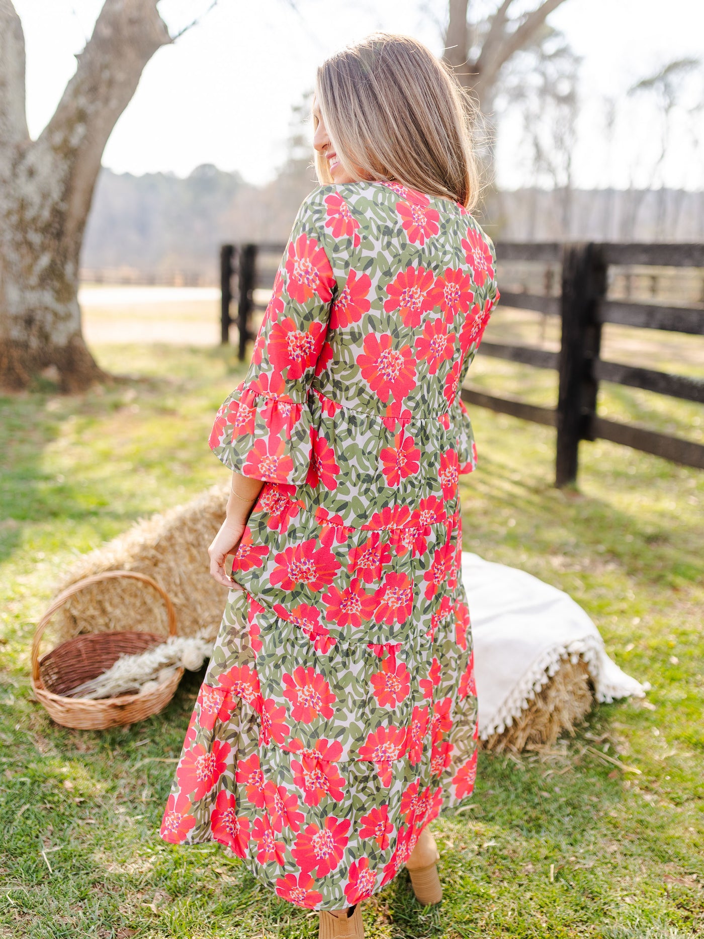 Benette Dress | Wildflower Olive