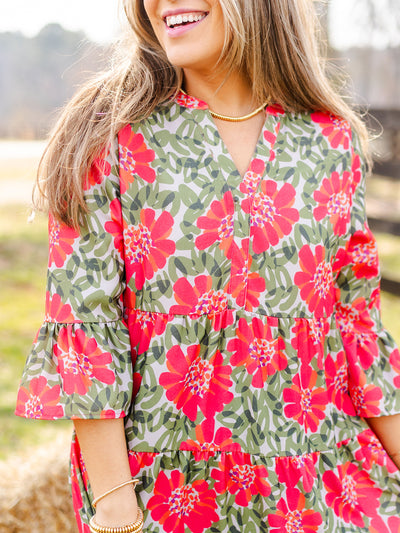 Benette Dress | Wildflower Olive