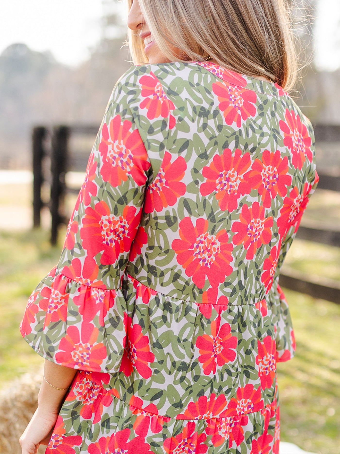 Benette Dress | Wildflower Olive