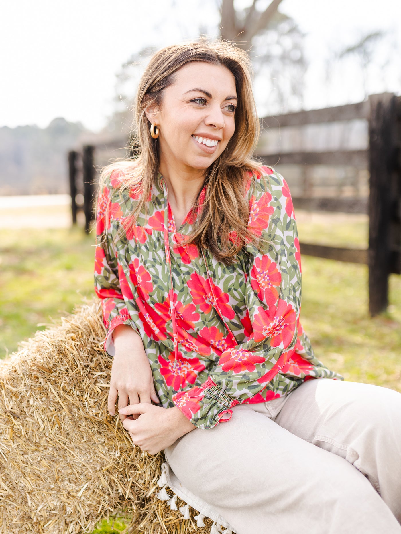 Elena Top | Wildflower Olive