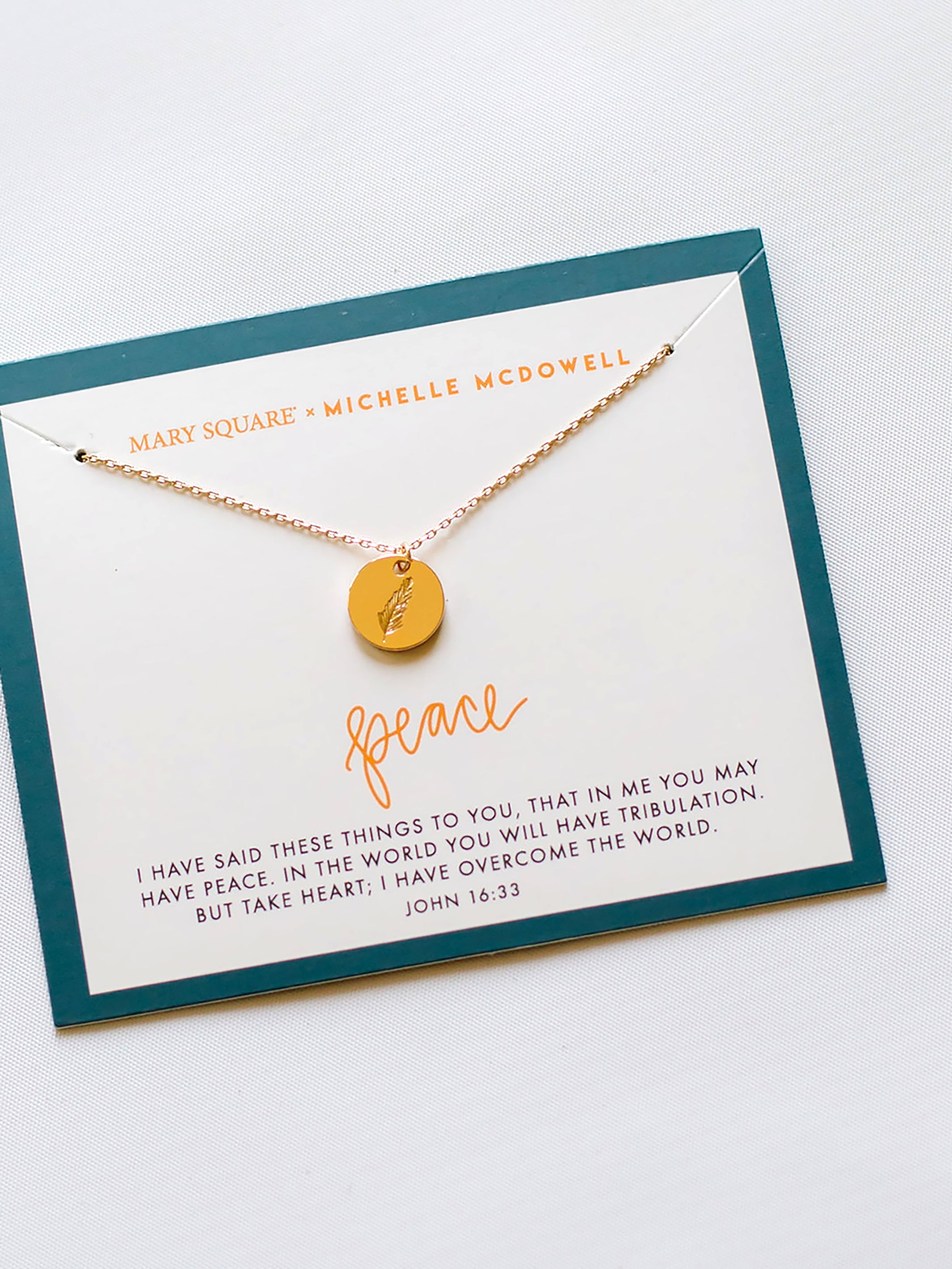 Peace Inspirational Necklace – MICHELLE MCDOWELL